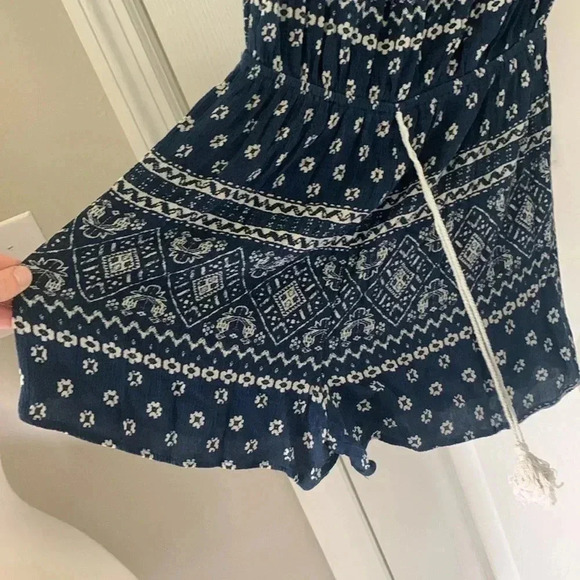 Soprano Romper blue and cream size small - Picture 3 of 7